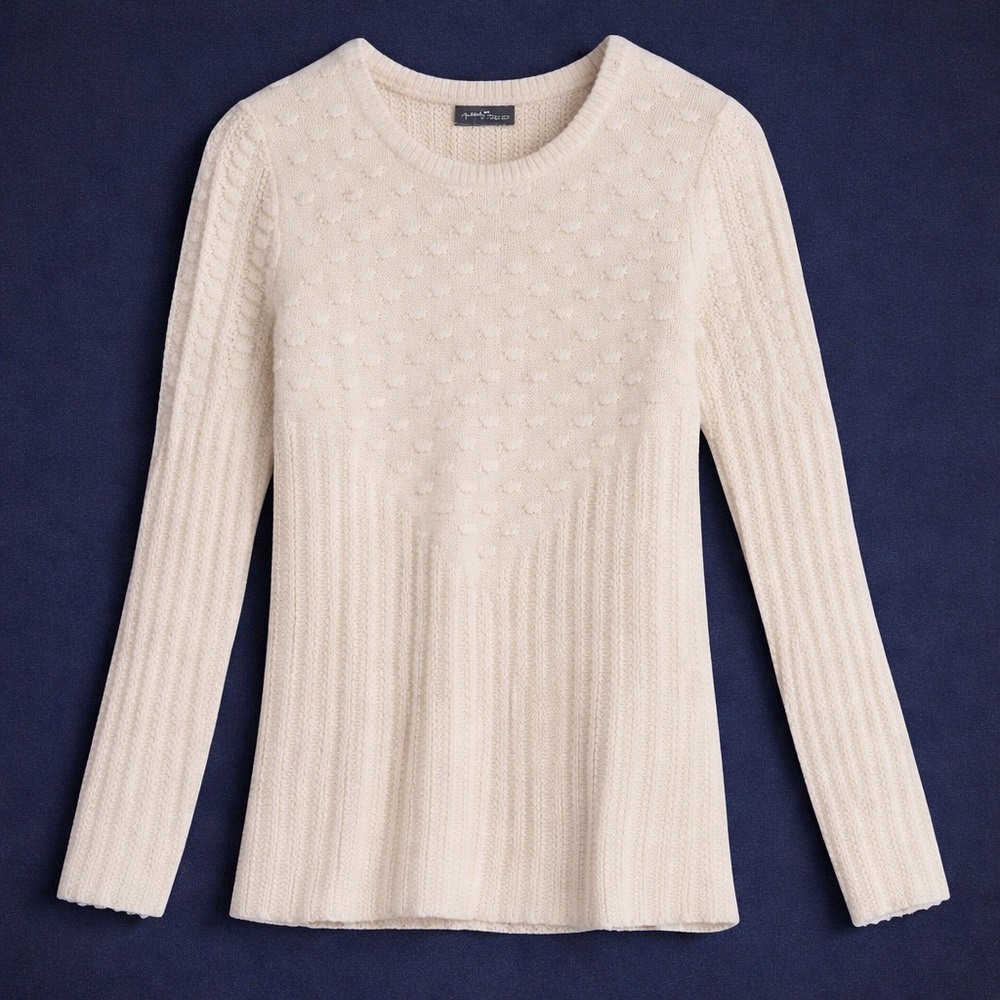41 Hawthorn Cream Crew Neck Sweater Size Large